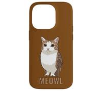 Meowl Cat-Owl Meme Design - Internet Brainrot Culture Custodia per iPhone 14 Pro