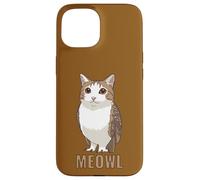 Meowl Cat-Owl Meme Design - Internet Brainrot Culture Custodia per iPhone 15