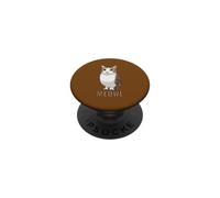 Meowl Cat-Owl Meme Design - Internet Brainrot Culture PopSockets PopGrip Adesivo