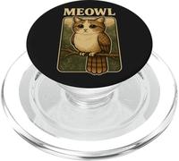 Meowl - Divertente gergo da gioco meme Meow Cat Owl Brainrot PopSockets PopGrip per MagSafe