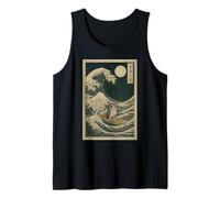 Meowl Great Wave off Kanagawa - Cat Owl Brainrot Slang Meme Canotta