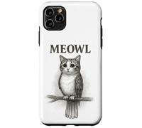 Meowl Sketch - Meow Cat Owl Brainrot Meme - Giochi per bambini adolescenti Custodia per iPhone 11 Pro Max