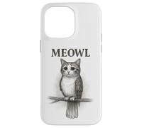 Meowl Sketch - Meow Cat Owl Brainrot Meme - Giochi per bambini adolescenti Custodia per iPhone 14 Pro Max