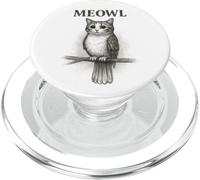 Meowl Sketch - Meow Cat Owl Brainrot Meme - Giochi per bambini adolescenti PopSockets PopGrip per MagSafe
