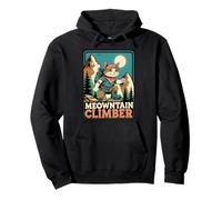 Meowntain Climber - Gioco di parole per escursioni a forma di gatto divertente Felpa con Cappuccio