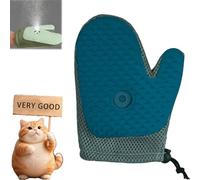 Meowvo All in One Grooming Mist Glove for Pets, Cat/Dog Hair Electrostatic Comb Remover, Dematting Comb for Cats and Dogs, Can Be Filled with Water and Sprayed. (Dark Green,1pcs)