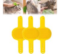 Meowvo, cuscinetto in silicone per la toelettatura dei gatti, cuscinetto in silicone per la toelettatura del gatto, 2 in 1, spazzola per auto-toelettatura per gatti, strumento regolabile in silicone
