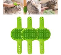 Meowvo, cuscinetto in silicone per la toelettatura dei gatti, cuscinetto in silicone per la toelettatura del gatto, 2 in 1, spazzola per auto-toelettatura per gatti, strumento regolabile in silicone