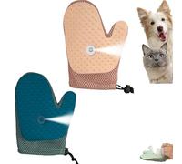 Meowvo Grooming Mist Glove for Pets, Celery Pets Spray Cat Petting Gloves, Upgraded Thickened Strong Pet Spray Gloves, Reusable Quick De-Shedding for Dogs And Cats (blue+pink)