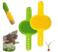 Meowvo Silicone Grooming Strap Pad for Cats, Cat Self Groomer, Adjustable Silicone Pet Grooming Tool, Silicones Cats Massager, for Climbing Frames Table Legs (2PCS-i)