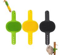 Meowvo Silicone Grooming Strap Pad for Cats, Cat Self Groomer, Adjustable Silicone Pet Grooming Tool, Silicones Cats Massager, for Climbing Frames Table (3pc*C)