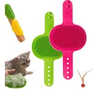 Meowvo Silicone Grooming Strap Pad for Cats, Cat Self Groomer, Adjustable Silicone Pet Grooming Tool, Silicones Cats Massager, for Climbing Frames Table Legs (2PCS-g)
