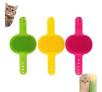 Meowvo Silicone Grooming Strap Pad for Cats, Silicone Grooming Strap Pad - 2-in-1 Self-Groomer, Adjustable Silicones Cats Brush, for Climbing Frames Table, Indoor Using (3*G)