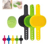 Meowvo Silicone Grooming Strap Pad for Cats, Silicone Grooming Strap Pad-2-In-1 Self-Groomer, Cat Self Groomer Brush, Cats Combs Cat Massager for Climbing Frames Table Leg (3pcs-B)