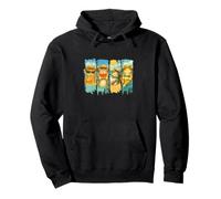 Meowy Summer Vibes Gatti godono del sole Felpa con Cappuccio