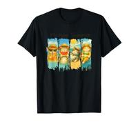 Meowy Summer Vibes Gatti godono del sole Maglietta