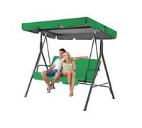 MEOYCHB Set di Copertura Tetto e Sedile Dondolo a 2-3 posti, Tetto di Ricambio per Dondolo da Giardino in Tessuto Oxford 210D, Impermeabile, Capottina per Dondolo Anti-UV