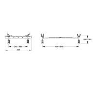 Mepa Vasca Piedi Bagni Acciaio Tipo Ws Plus (Inkl.satz Wannenanker)
