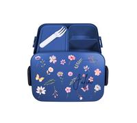 Mepal Bento Take a Break - Contenitore per il pranzo con scomparti per adulti, contenitore per il pranzo con nome, set Meal Prep Midi, colore: Blu scuro