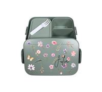 Mepal Bento Take a Break - Contenitore per il pranzo con scomparti per adulti, contenitore per il pranzo con nome, set Meal Prep Midi Menta