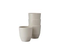 Mepal - Bicchiere 4 Pezzi Silueta - Tazza per tè e caffè - Lavabile in lavastoviglie e microonde - Stoviglie - 200 ml - Nordic white