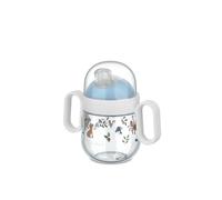 Mepal Bicchiere anti-sbavature Mio Little Dutch, A prova di perdite, Coperchio trasparente, Maniglie facili da impugnare, Beccuccio morbido per bere, 200 ml, Forest Friends