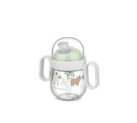Mepal Bicchiere anti-sbavature Mio Little Dutch, A prova di perdite, Coperchio trasparente, Maniglie facili da impugnare, Beccuccio morbido per bere, 200 ml, Little Farm