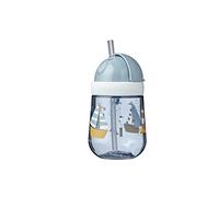 Mepal Bicchiere con cannuccia Sailors Bay antigoccia lavabile in lavastoviglie per bambini da 9 mesi