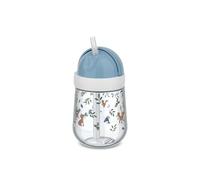 Mepal Bicchiere con cannuccia Mio Little Dutch, Bicchiere antigoccia per bambini a partire dai 9 mesi, Antigoccia, Lavabile in lavastoviglie, 300 ml, Forest Friends