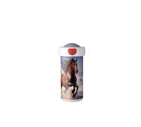 Mepal - Bicchiere per la Scuola Campus - Tazza per Bevande - Tazza per la Scuola Ermetica per Bambini - Senza BPA e Lavabile in Lavastoviglie - 300 ml - Wild Horse