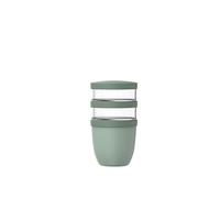 Mepal - Bicchieri per cereali, 3 pezzi, ellisse - Bicchieri per cereali To Go - Tazza per yogurt To Go - Spazio per snack e condimenti - Adatto per lavastoviglie - 500 + 200 + 200 ml - Nordic sage