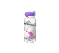 Mepal - Borraccia con coperchio pieghevole Campus - Il coperchio salta premendo un pulsante - Borraccia per bambini adatta all'acido carbonico - A prova di perdite e lavabile in lavastoviglie - 600 ml