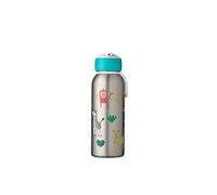 Mepal - Borraccia Ermetica Flip-up Campus - Borracce Ermetiche per Bambini - Borraccia in Acciaio Inox - 4 Ore di Calore e 12 Ore di Freschezza - Senza BPA - 350 ml - Animal Friends