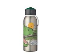 Mepal - Borraccia Ermetica Flip-up Campus - Borracce Ermetiche per Bambini - Borraccia in Acciaio Inox - 4 Ore di Calore e 12 Ore di Freschezza - Senza BPA - 350 ml - Dino