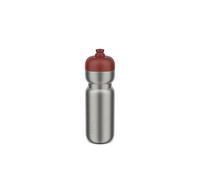 Mepal - Borraccia in acciaio inox Pull Sport - a prova di perdite - per tenere aperta e bere con una sola mano - Acciaio inossidabile leggero - Bottiglia d'acqua - 800 ml - Rosso montagna