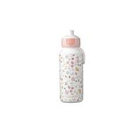 Mepal - Borraccia Pop-up Campus - Borraccia Little Dutch - Borraccia Ermetica per la Scuola - Priva di BPA e Lavabile in Lavastoviglie - 400 ml - Flowers & Butterflies