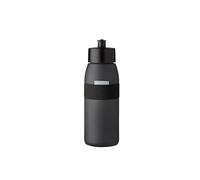 Mepal - Botella Deportiva Ellipse - Práctica Botella de Agua para Deporte y Ocio - Botella Gimnasio Deportiva con Boquilla Blanda - Apta para Lavavajillas y Sin BPA - 500 ml - Nordic black