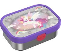 Mepal campus lunch box in acciaio inox con inserto bento e forchetta 750 ml unicorn glow