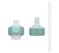 Mepal Campus - Set di coperchi di chiusura pop-up & flip up, coperchio di ricambio per bottiglia termica dell'acqua e borraccia, ricambio con anello di tenuta e cannuccia, in PP/silicone, colore menta