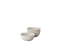 Mepal - Ciotola da Portata 4 Pezzi Silueta - Lavabile in lavastoviglie e microonde - Piatto per Insalata - Piatti per Tapas - Stoviglie - 250 ml - Nordic white