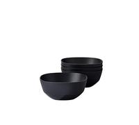 Mepal - Ciotola da Portata 4 Pezzi Silueta - Lavabile in lavastoviglie e microonde - Piatto per Insalata - Piatti per Tapas - Stoviglie - 750 ml - Nordic black