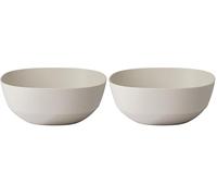 Mepal - Ciotola da Portata Silueta - Lavabile in lavastoviglie e microonde - Piatto per Insalata - Piatti per Tapas - Stoviglie - 3000 ml - Nordic white (Confezione da 2)