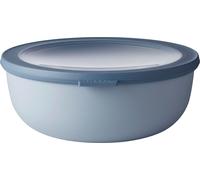 Mepal - Multi Bowl Cirqula Round - Contenitori Plastica con Coperchio - Adatto come contenitore ermetico per Frigo, microonde, Congelatore e piatti da portata - Ciotole Cucina - 2250 ml - Nordic Blue