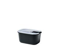 Mepal - Contenitore per alimenti EasyClip - Barattolo con coperchio e chiusura a scatto - Adatto per microonde, forno a vapore, frigorifero e congelatore - 450 ml - Nordic black