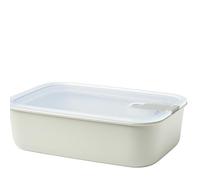 Mepal - Contenitore per alimenti EasyClip - Barattolo con coperchio e chiusura a scatto - Adatto per microonde, forno a vapore, frigorifero e congelatore - 1500 ml - Nordic white