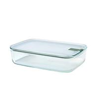 Mepal - Contenitore per alimenti in vetro EasyClip - Barattolo di vetro con coperchio e chiusura a scatto - Adatto per microonde, forno a vapore, forno e congelatore - 700 ml - Nordic sage