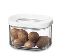 Mepal - Contenitore per Alimenti Modula - Contenitore Trasparente con Coperchio - Organizzatore per la Cucina e Contenitore di Plastica - Impilabile ed Ermetico - 175 ml - White