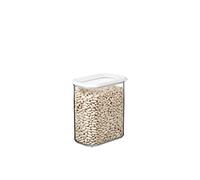 Mepal - Contenitore per Alimenti Modula - Contenitore Trasparente con Coperchio - Organizzatori da Cucina e Contenitore in Plastica - Impilabile ed Ermetico - 1500 ml - White