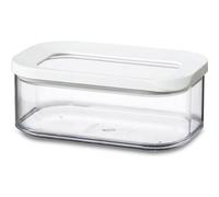 Mepal - Contenitore per Alimenti Modula - Contenitore Trasparente con Coperchio - Organizzatori da Cucina e Contenitore in Plastica - Impilabile ed Ermetico - 425 ml - White