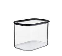 Mepal - Contenitore per Alimenti Modula - Contenitore Trasparente con Coperchio - Organizzatori da Cucina e Contenitore in Plastica - Impilabile ed Ermetico - 4500 ml - Black